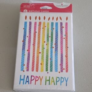 New Sealed American Greetings BIRTHDAY GREETING CARDS PACK 6